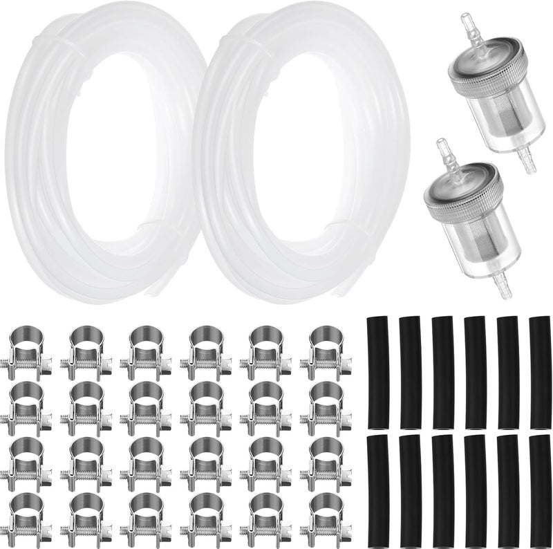 Innconee 2 Set 5M Fuel Line Kit with Filter and Hose Clip for Heaters Tank Diesel Accessories Diesel Heater Fuel Line Kit - Image 1